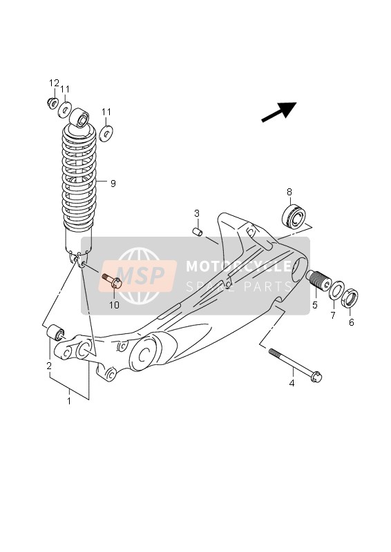 6210010G11019, Absorber Assy,R, Suzuki, 1